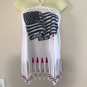 Fourth of July Beaded Top